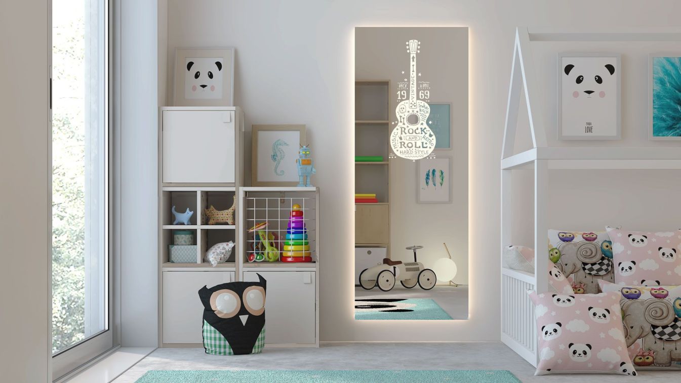 Kinderzimmer Spiegel Gitarre von glücksmoment​