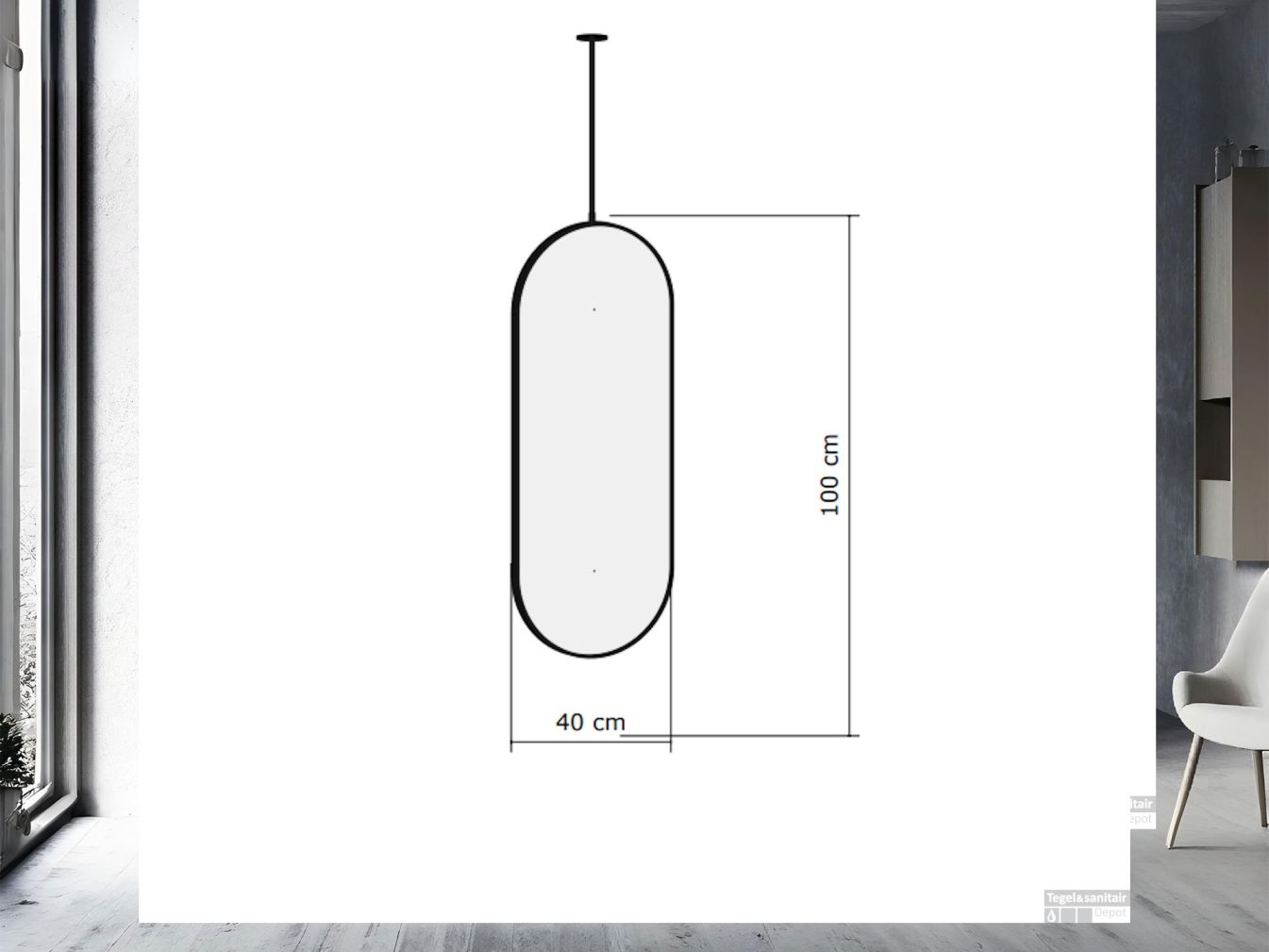 Astra 100x50 Spiegel – Stilvoller Badezimmerspiegel mit Ablage