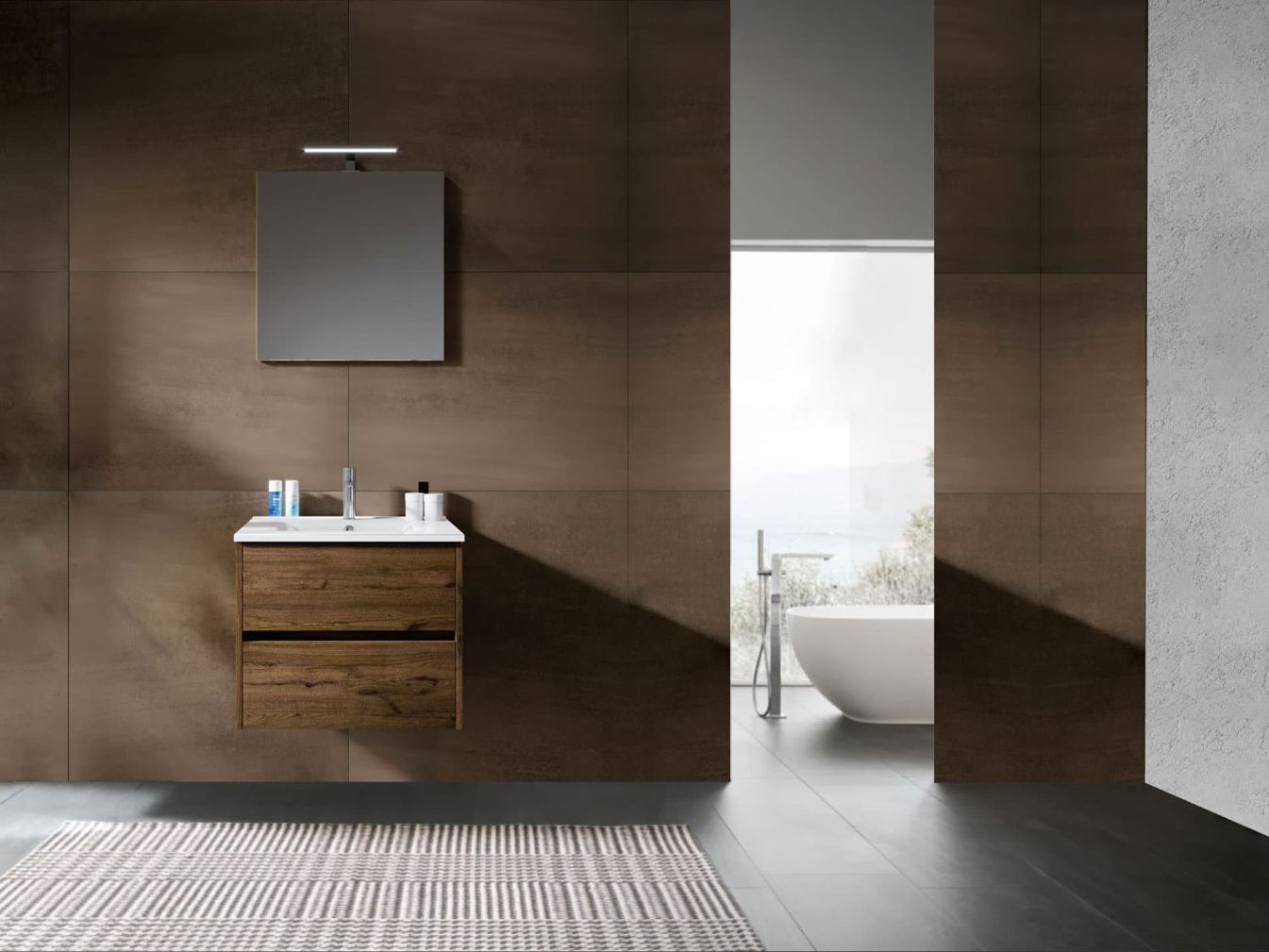 RIHO Porto Waschtischunterschrank, 2 Auszüge