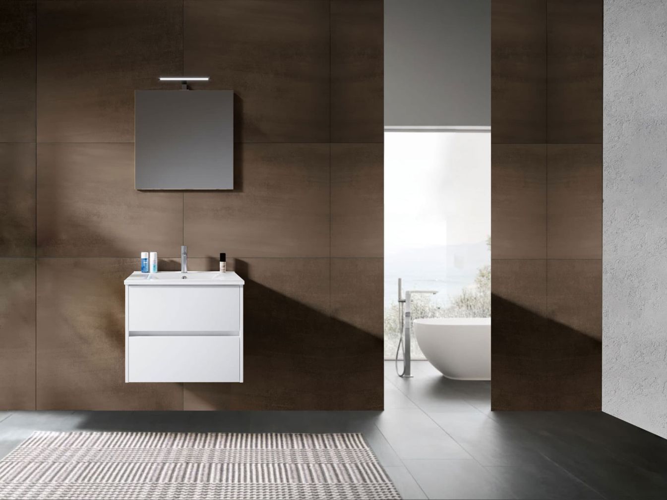 RIHO Porto Waschtischunterschrank, 2 Auszüge