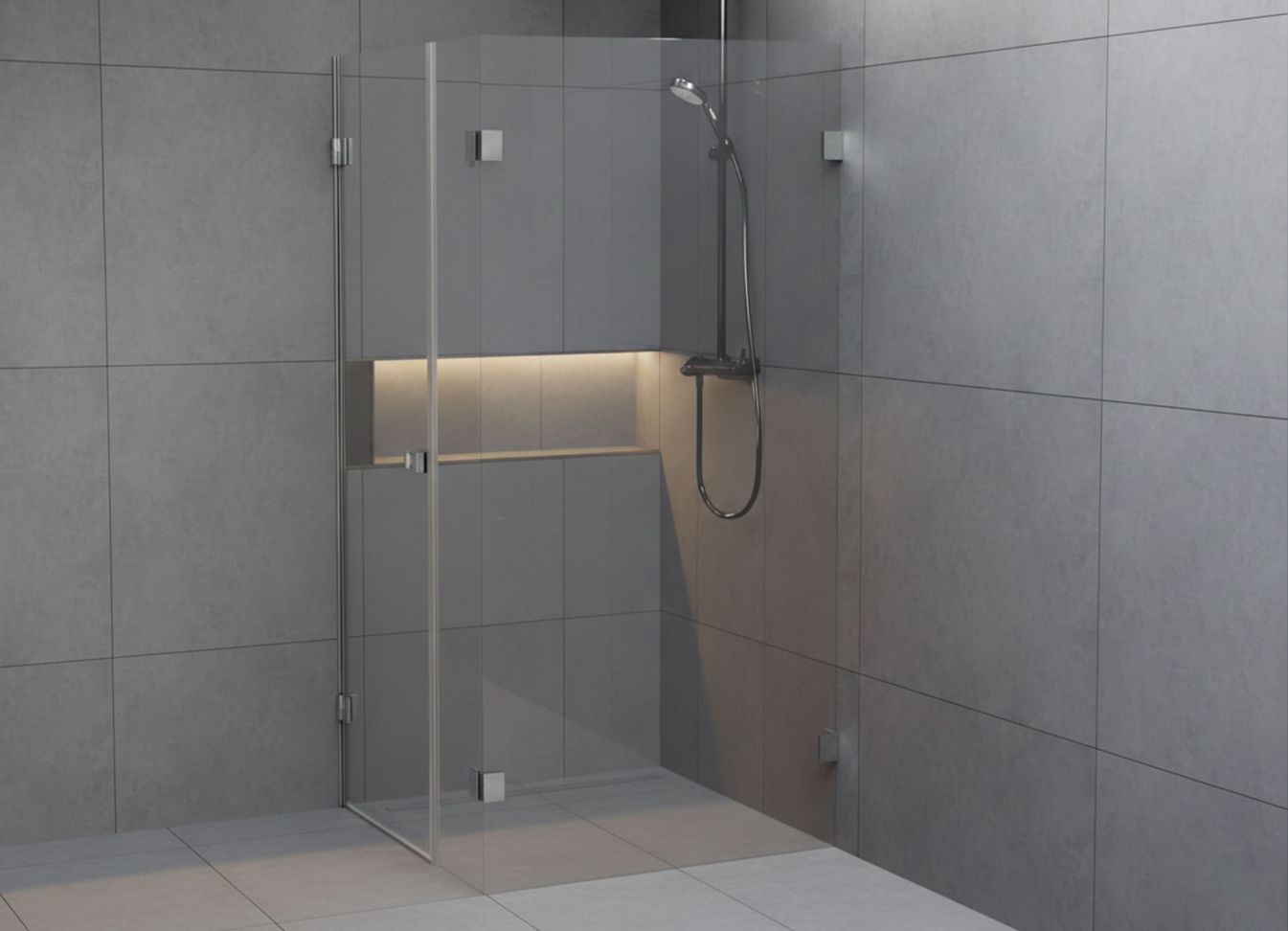 Duschkabine Duschkabine Scandic NXT 204 - ohne Duschtasse