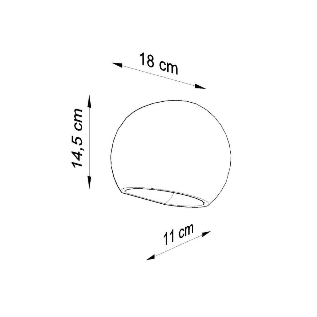 Wandleuchte Keramik GLOBE Infos