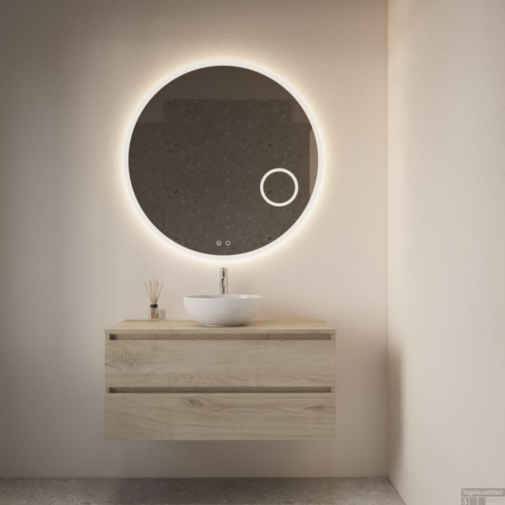 Design Sol Rundspiegel mit LED-Beleuchtung und Spiegelheizung