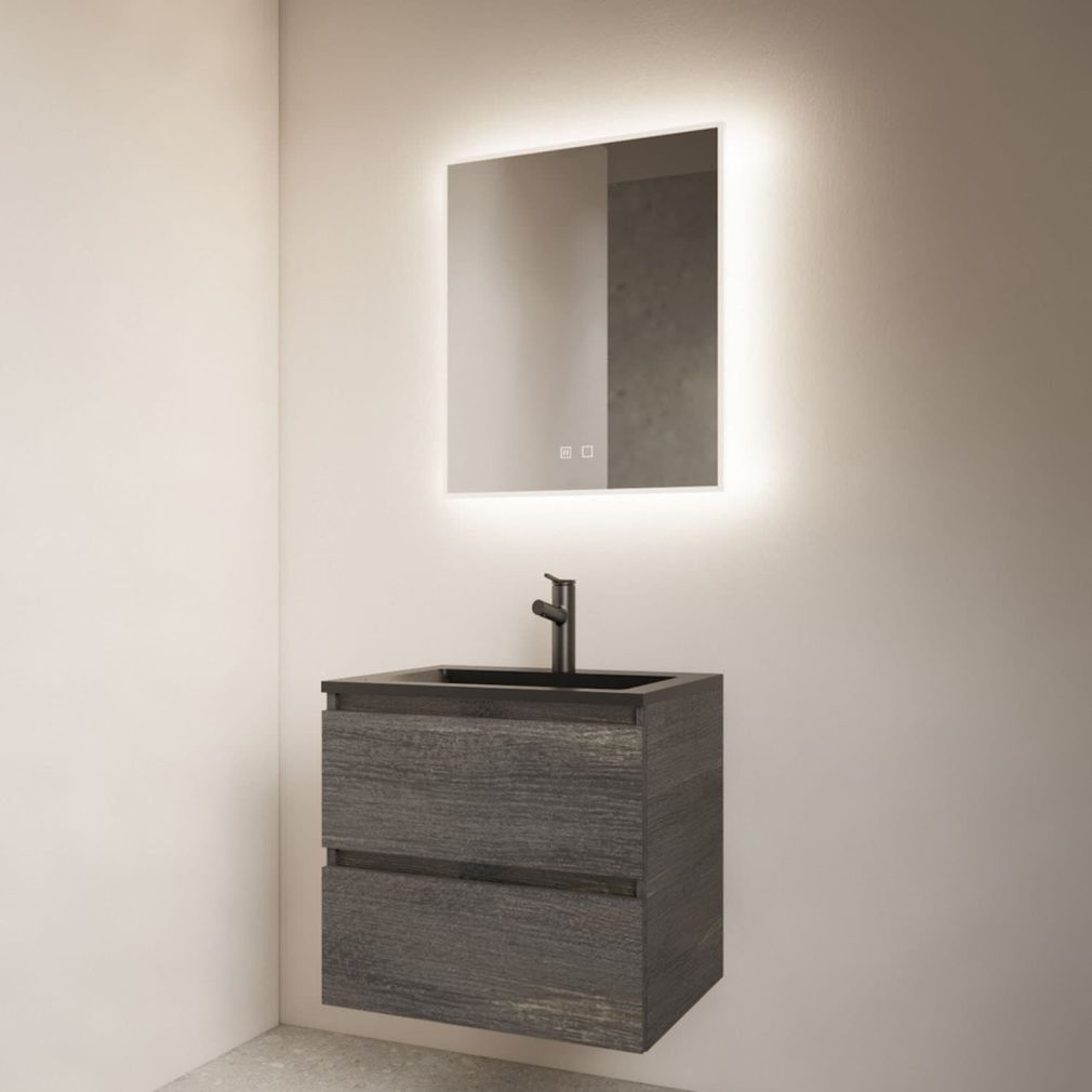 Spiegel-Gliss-Design, 11 mm LED-Beleuchtung mit Spiegelheizung