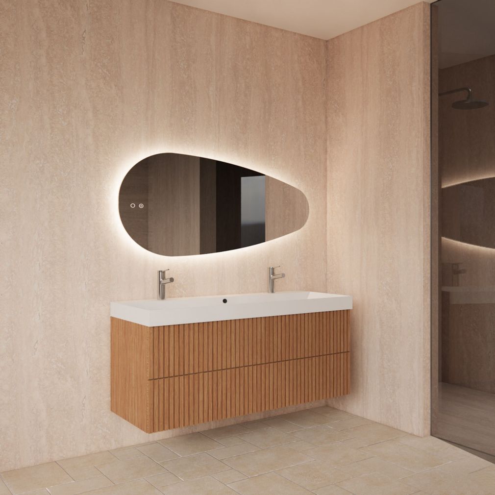 Spiegel Thalia Organic mit LED und Spiegelheizung