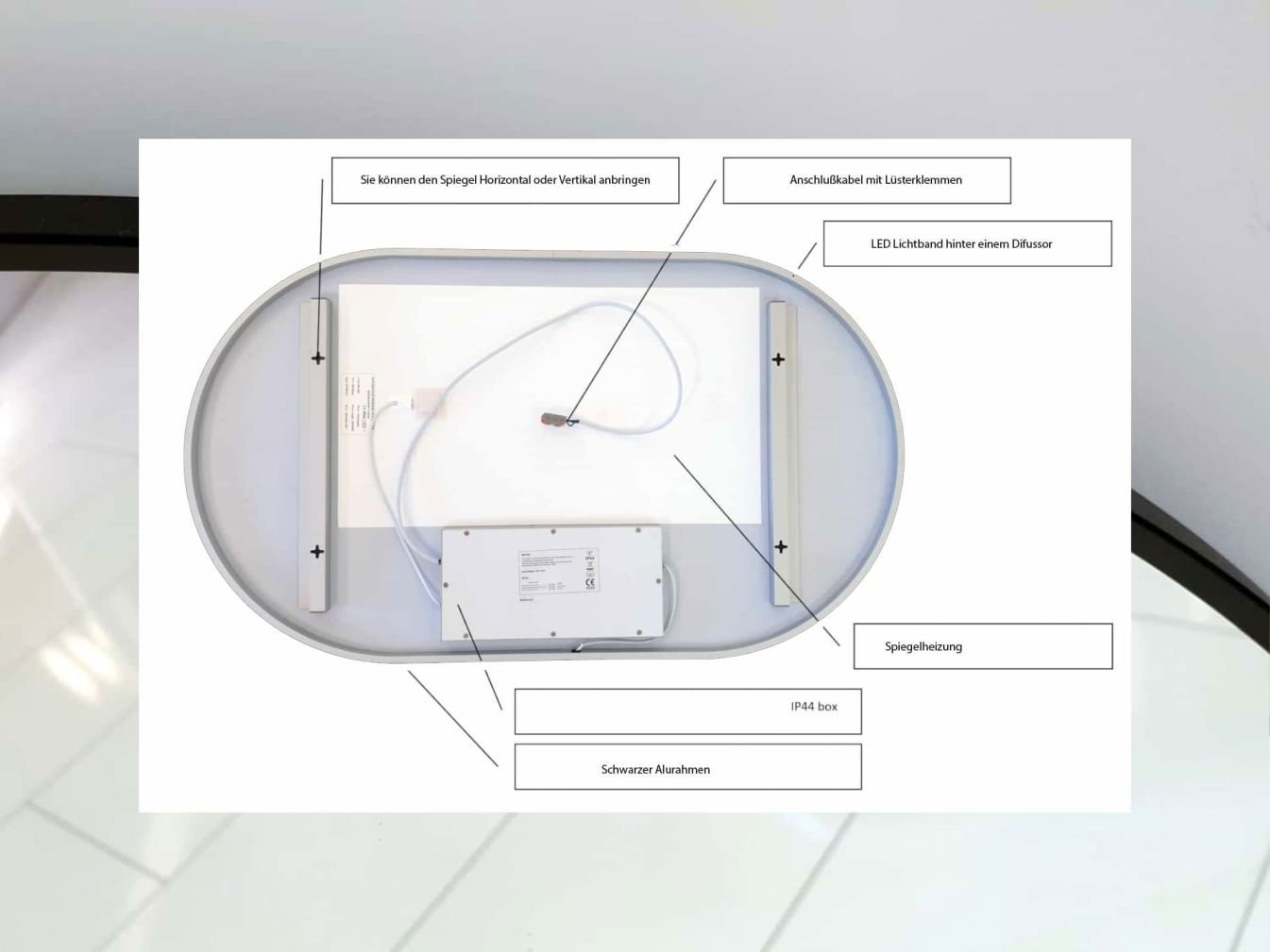 Ovaler Spiegel Valverde